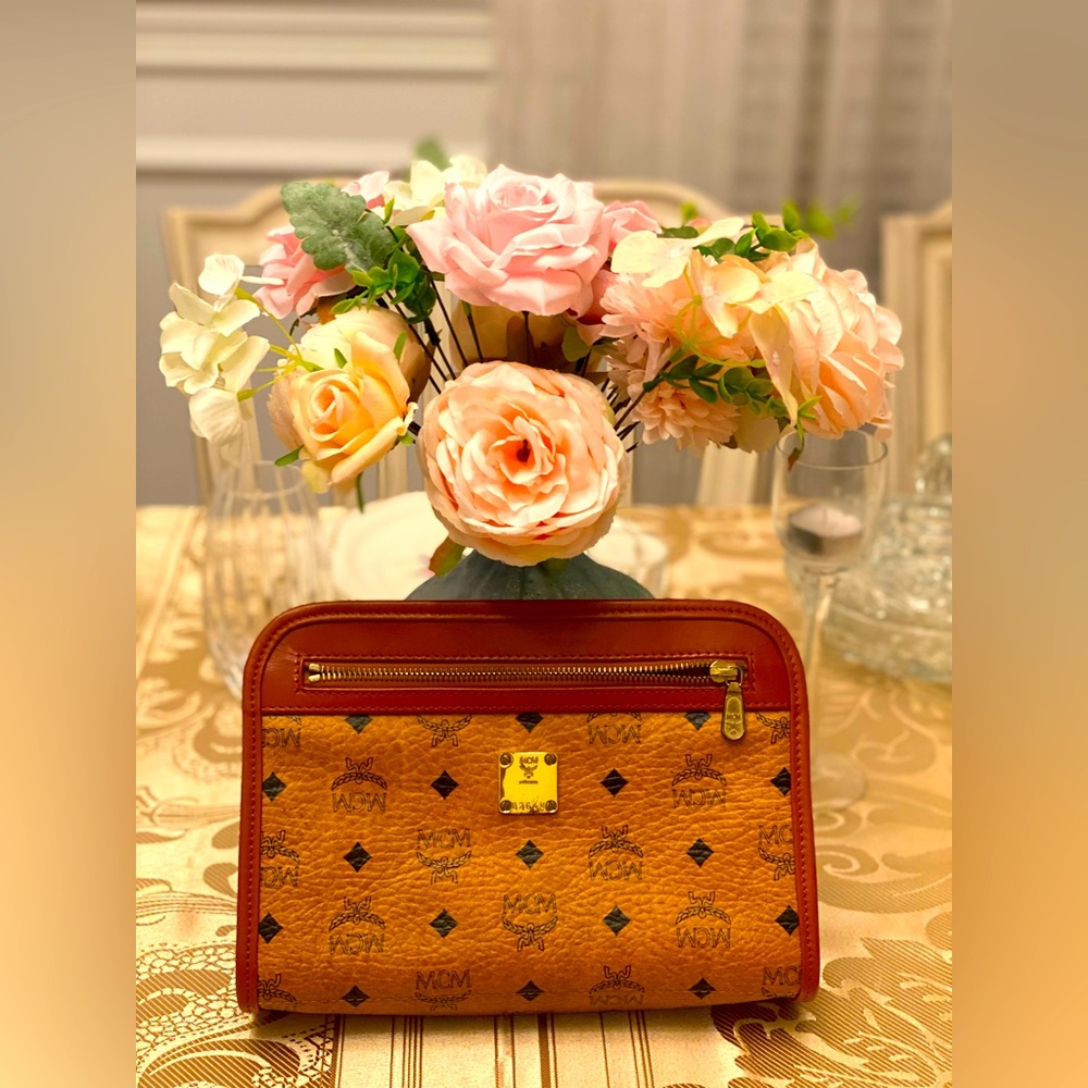 MCM leather pouch
